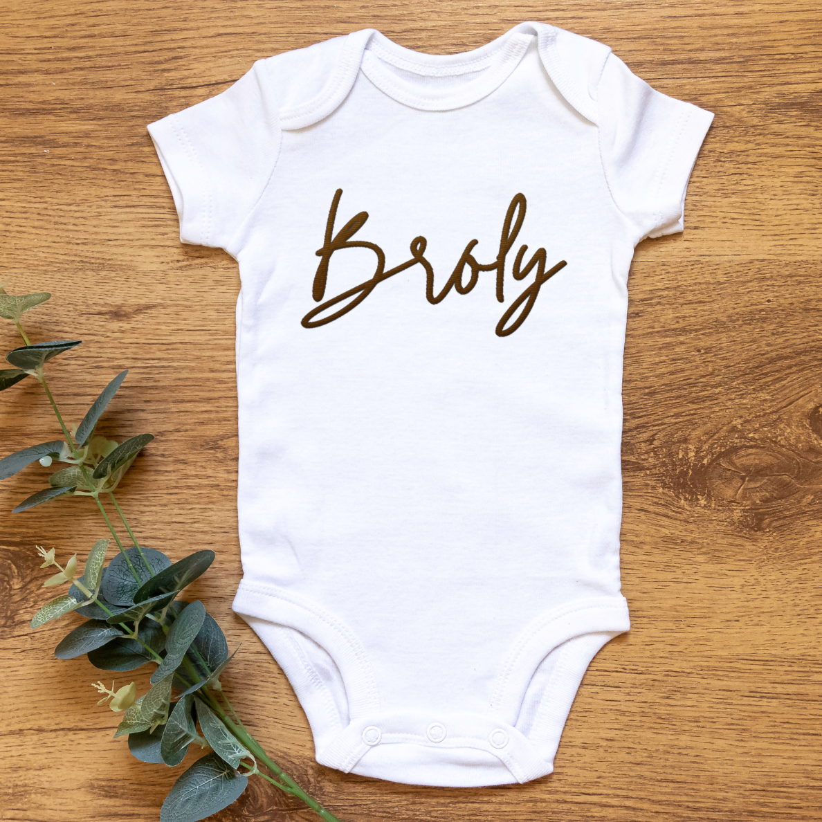 Custom Embroidered Short Sleeve Baby Onesie
